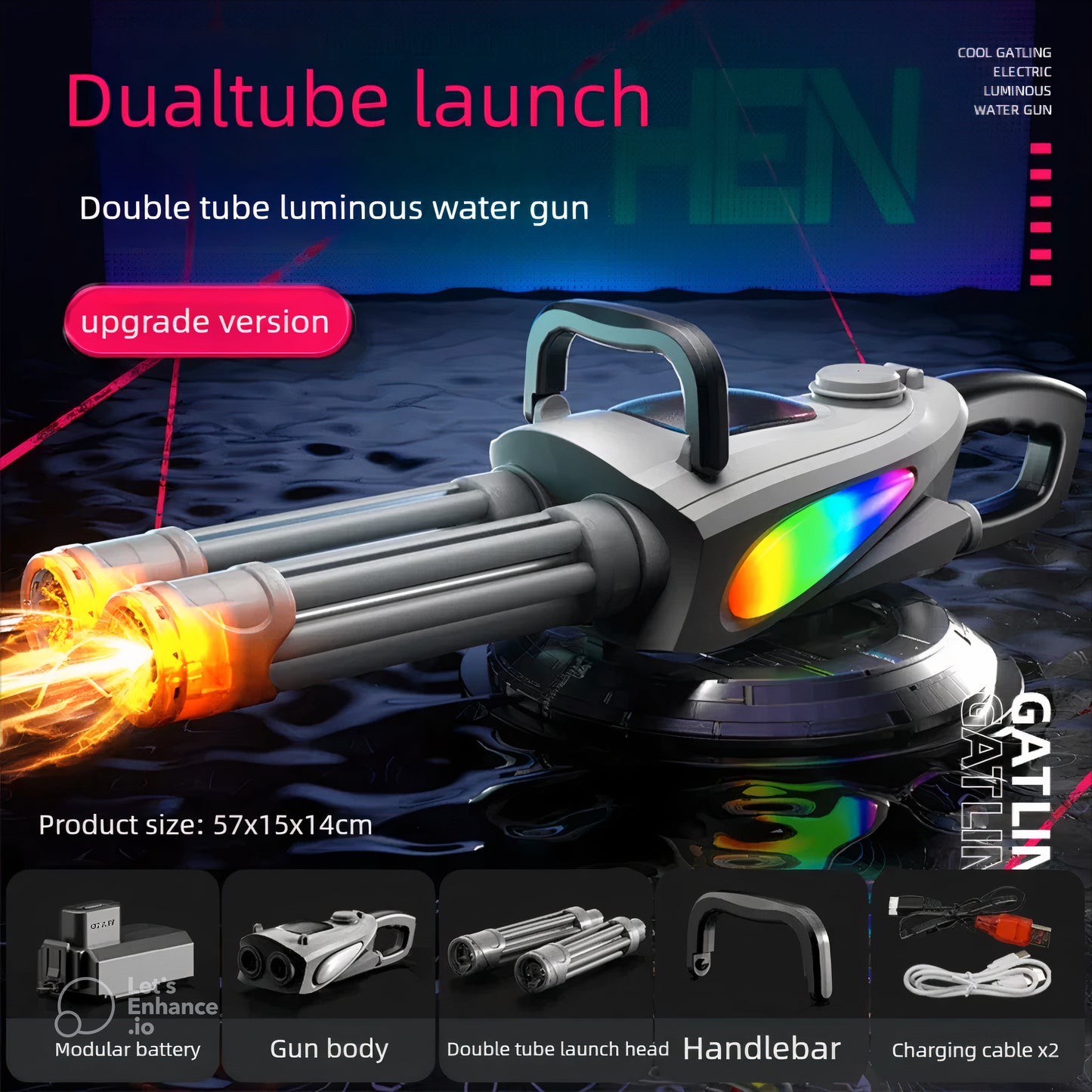SplashGat 360 - Electric Gatling Water Gun