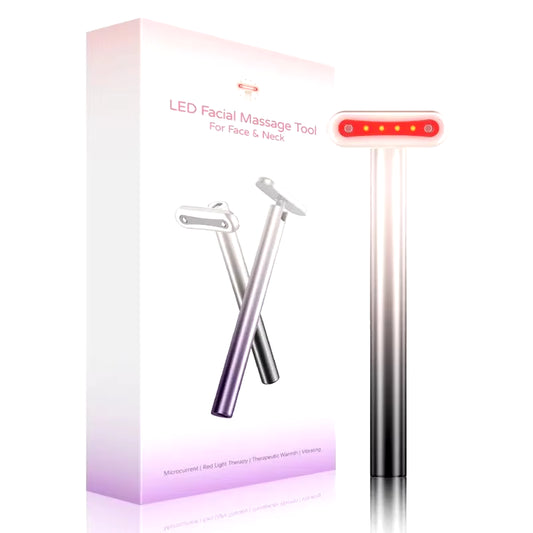 4-in-1 EMS Eye Vibration Massager and Facial Wand for Wrinkle Reduction and Dark Circle Treatment - Advanced Skin Care Device