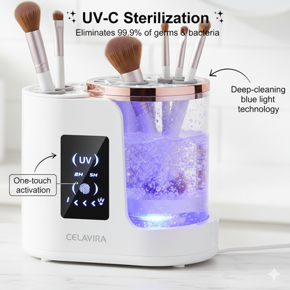 Celavira™ - BrushWhirl Makeup Brush Cleaner
