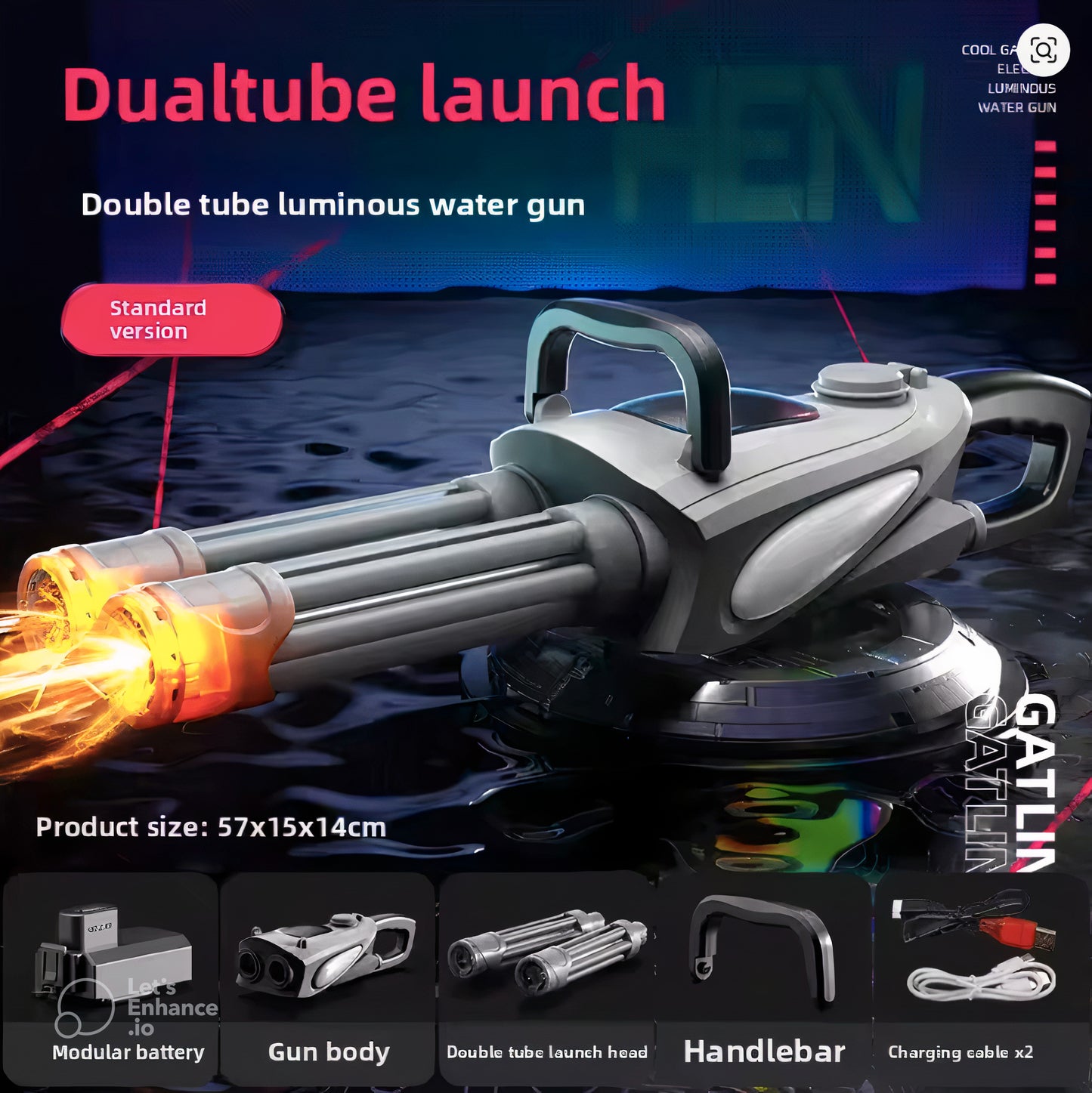 SplashGat 360 - Electric Gatling Water Gun